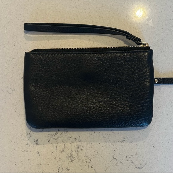 Kate Spade Black Leather Wristlet - Picture 2 of 4